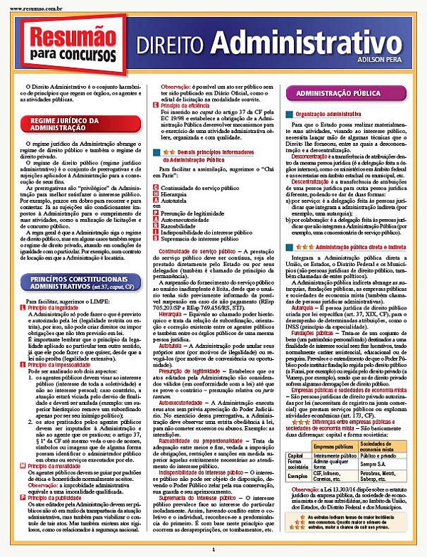 DIREITO ADMINISTRATIVO
