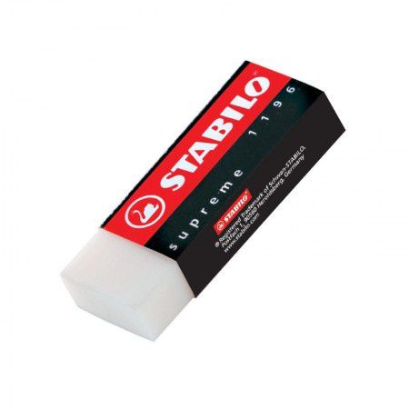 BORRACHA STABILO SUPREME 1196 GRANDE - BRANCA