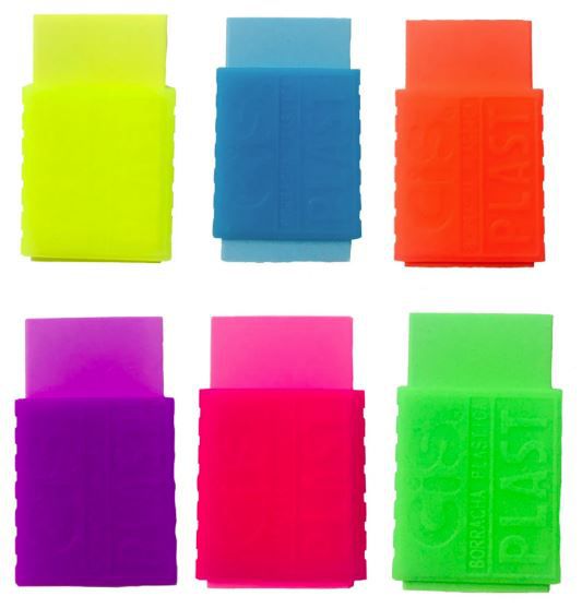 BORRACHA CIS CINTA PLAST FLUO - CORES DIVERSAS