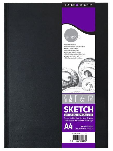SKETCHBOOK A6 BROCHURA DALER ROWNEY 100G C/54 FOLHAS