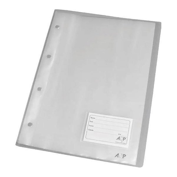 PASTA CATALOGO A4 ACP C/10 ENVELOPES - CRISTAL REF.1037