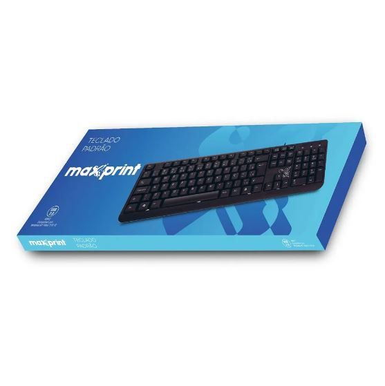 TECLADO MAXPRINT USB 2.0 PADRÃO - PRETO