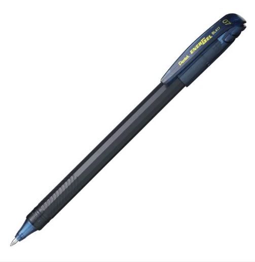 CANETA PENTEL ENERGEL MAKKURO 0,7MM C/ TAMPA - AZUL ESCURO BLN417-CA - SITE