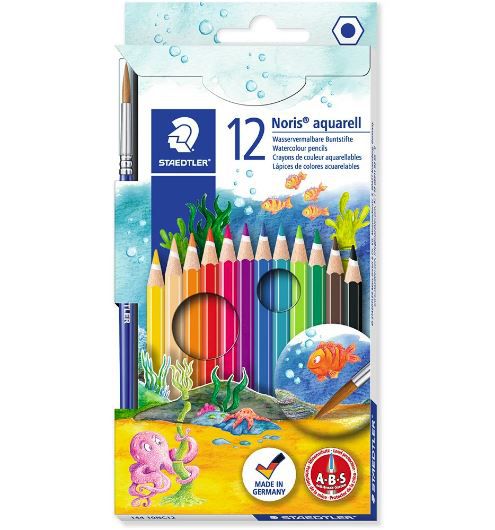 LAPIS DE COR AQUARELAVEL STAEDTLER 12 CORES + PINCEL