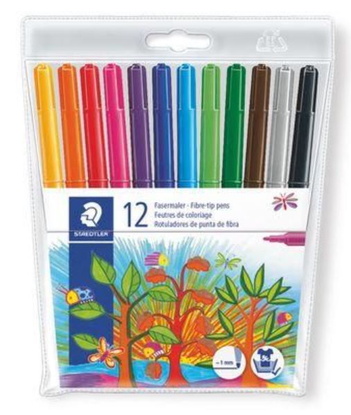 CANETA HIDROCOR STAEDTLER 12 CORES