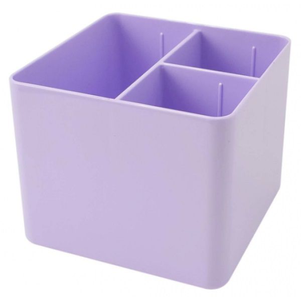 PORTA OBJETOS DELLO COM 3 DIVISORIAS - LILAS PASTEL