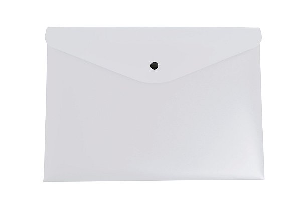 PASTA BOTAO A4 HORIZONTAL DELLO - CRISTAL FOSCA
