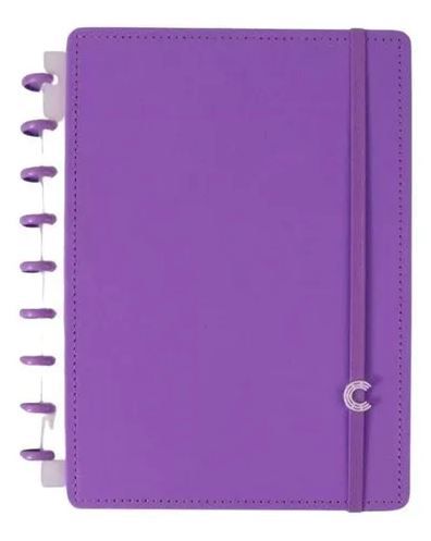 CADERNO INTELIGENTE MÉDIO ALL PURPLE - REF: CIMD3089