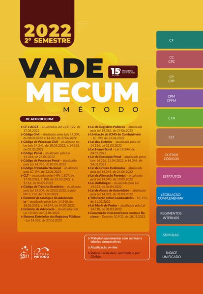 VADE MECUM METODO 2022 - 2º SEMESTRE