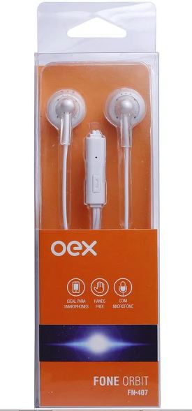 FONE DE OUVIDO OEX ORBIT FN.407 - BRANCO