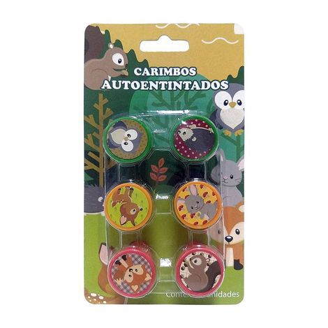 CARIMBOS YES ANIMAIS - CONJUNTO COM 6 CARIMBOS