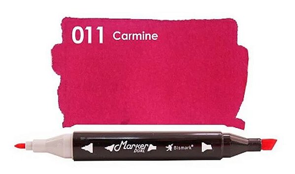 MARCADOR ARTISTICO BISMARK MARKER DUAL #011 CARMINE