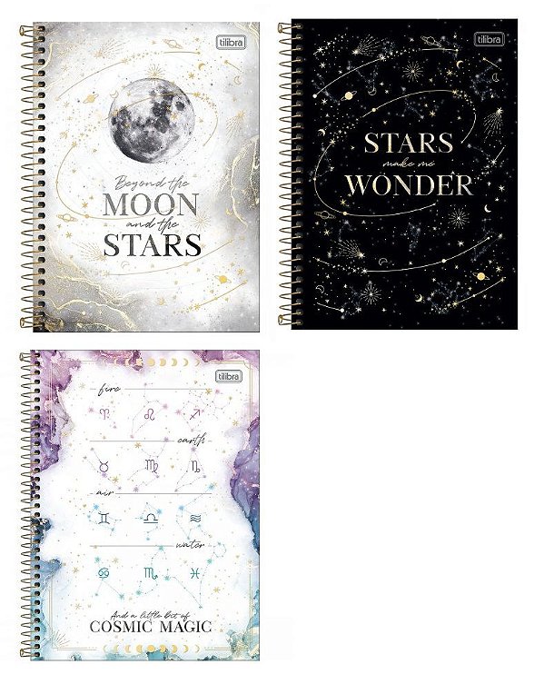 CADERNO TILIBRA COLEGIAL 1M MAGIC 80FLS - CAPAS DIVERSAS
