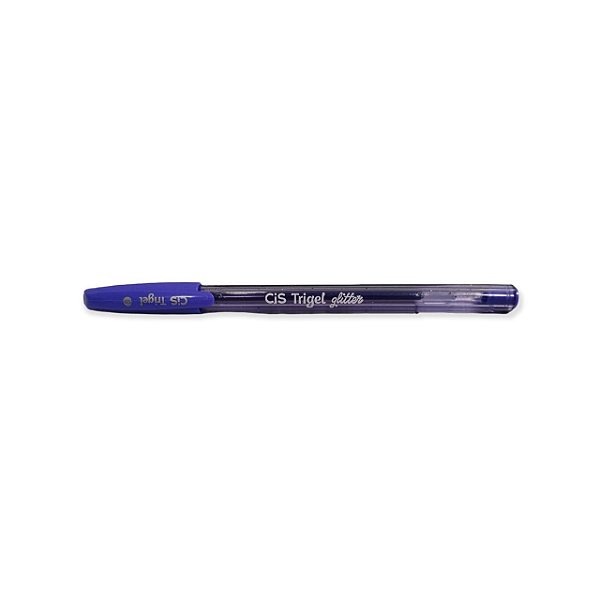 CANETA TRIGEL GLITTER 1.0 - ROXO - CIS