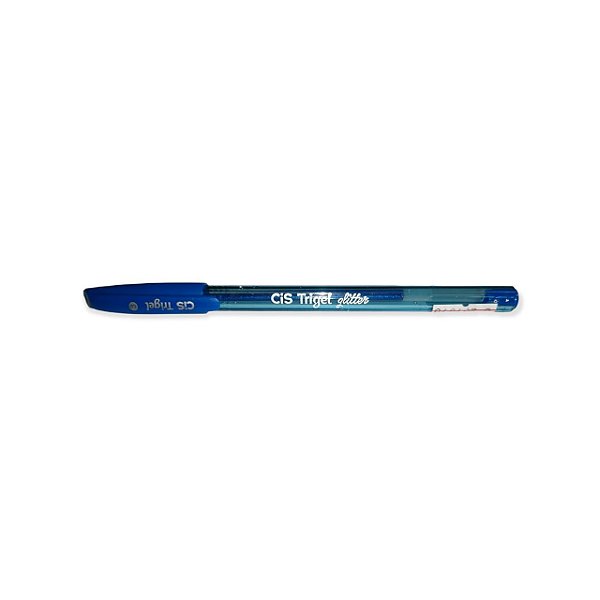 CANETA TRIGEL GLITTER 1.0 - AZUL ROYAL - CIS