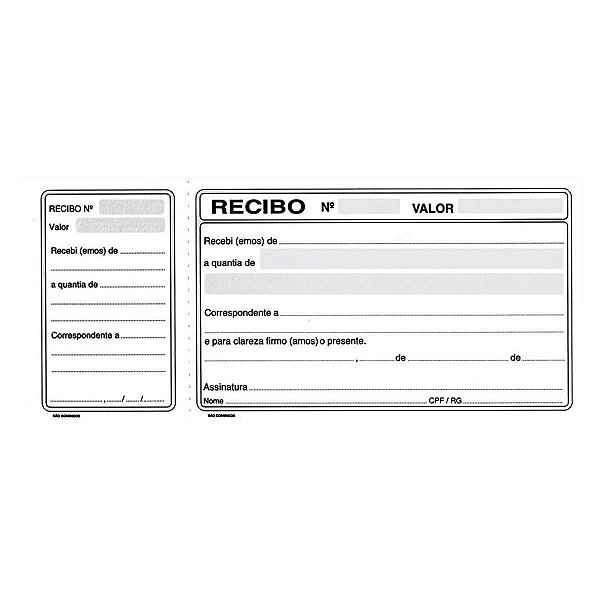 RECIBO COMERCIAL COM CANHOTO 50FLS SAO DOMINGOS
