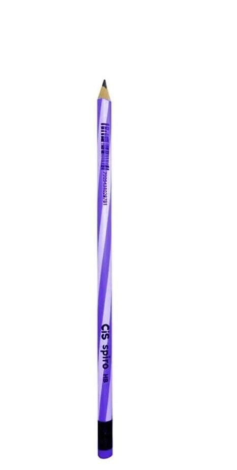 LAPIS CIS SPIRO HB C/ BORRACHA - ROXO