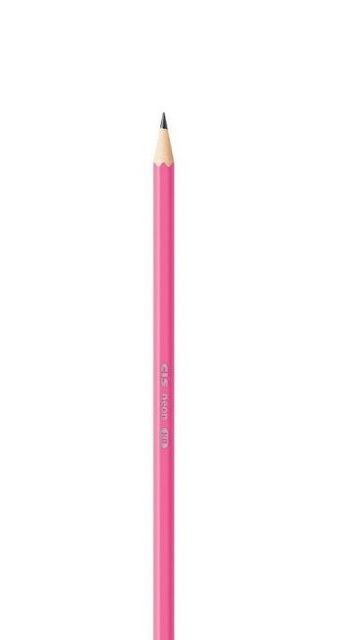 LAPIS CIS NEON HB C/ BORRACHA - ROSA
