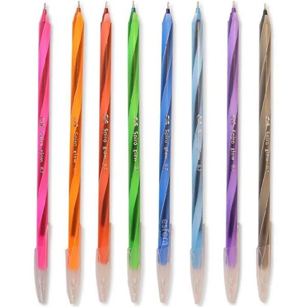 CANETA CIS SPIRO GLOW 0.7 - CORES - UNIDADE