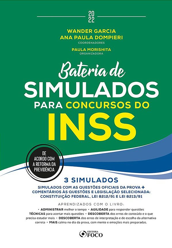 BATERIA DE SIMULADOS PARA CONCURSOS DO INSS