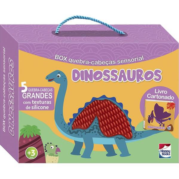 LIVRO+QUEBRA-CABEÇAS SENSORIAIS: DINOSSAUROS