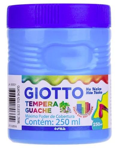 GUACHE GIOTTO 250ML - AZUL CELESTE