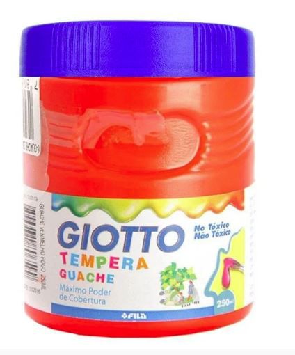 GUACHE GIOTTO 250ML - VERMELHA