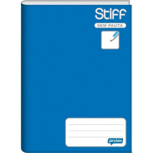 CADERNO A4 BROCHURA SEM PAUTA JANDAIA CD 96FLS - AZUL