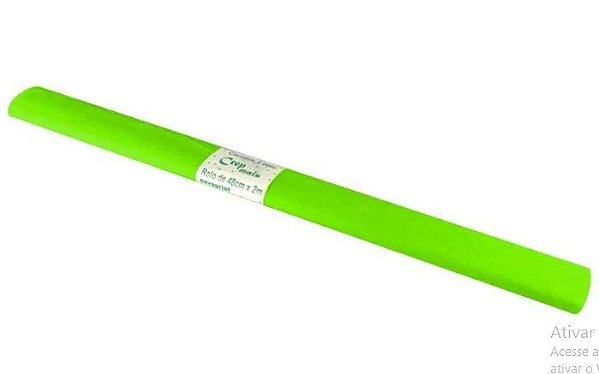 PAPEL CREPOM VERDE FOLHA 48CMX2M
