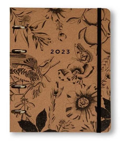AGENDA PLANNER ARGOLADO 2023 KRAFT SEMANAL A5 BOTANICA