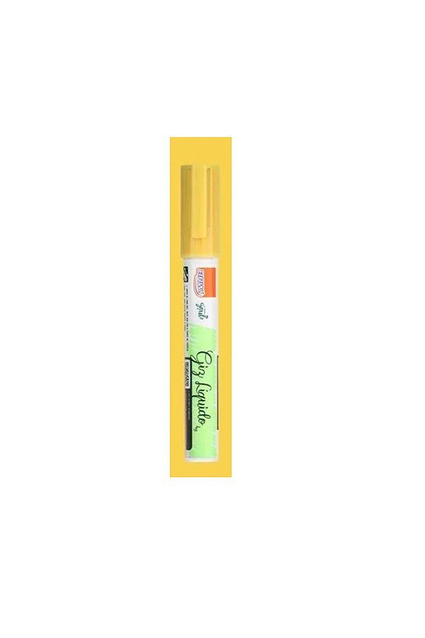CANETA GIZ LIQUIDO BRW AMARELO PASTEL 4G