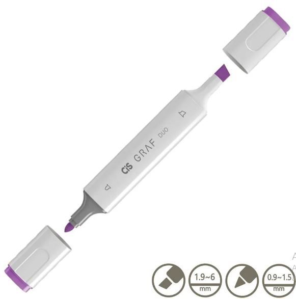 MARCADOR ARTISTICO CIS GRAF DUO - VIOLETA CLARO 82