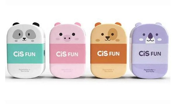 APONTADOR BORRACHA CIS FUN C/ DEPOSITO - BICHINHOS