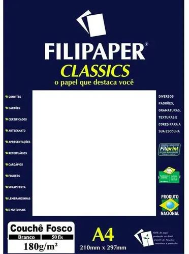 PAPEL UNID A4 COUCHE BRANCO FOSCO 180G (UNIDADE) - SITE