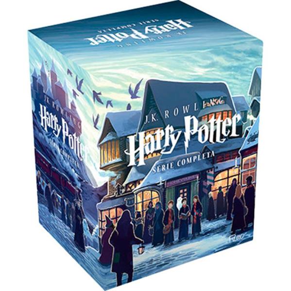 BOX HARRY POTTER SCHOLASTIC - CASTELO (CAIXA AZUL)