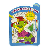 NÚMEROS PARA COLORIR - NÍVEL 4 - COM ADESIVOS!