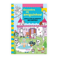 ENCONTRE OS AMIGUINHOS! NO CASTELO - PINTE E COLE OS ADESIVOS