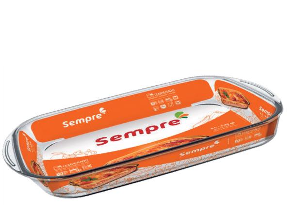SEMPRE RETANG LASANHEIRA 39 X 24 X 6,6   04 LTS - CAIXA C/ 6 PEÇAS