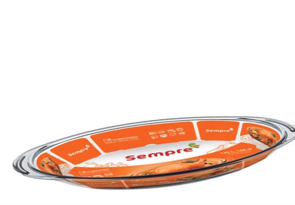 SEMPRE OVAL 30X18,8X6,1   1,6 LTS - CAIXA C/ 6 PEÇAS
