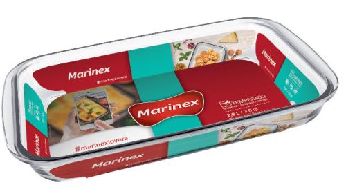 ASSADEIRA RET 29,6X17,8X5  1,6 LTS - CAIXA C/ 6 PEÇAS