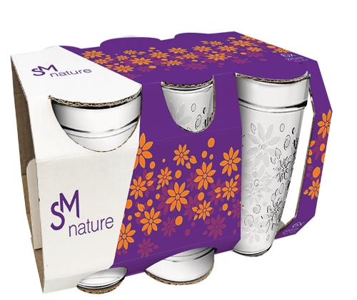 SM NATURE COPO 270 ML - JG C/ 6 PCS - CAIXA C/ 8 PEÇAS