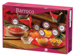 BARROCO - CJ SOBREMESA 07 PCS 48X43X32 CM