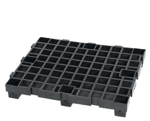 PALLET INDUSTRIAL PRETO - 60 CM X 50 CM X 6 CM