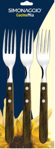 CUCINA MIA GARFO MESA CABO MADEIRA C/3 PCS