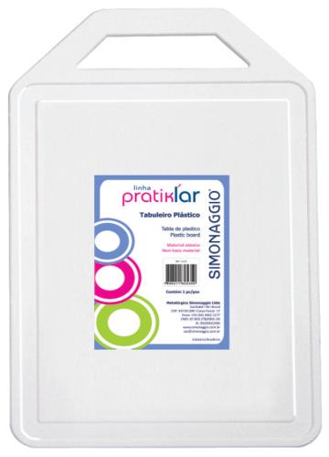 PRATIKLAR TABUA P/CORTE BRANCA GDE  40 X 26 X 0,6 CM