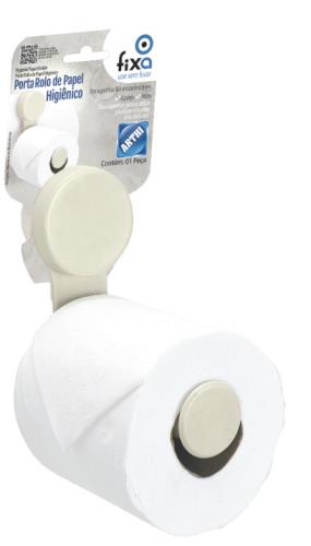BRANCO - PORTA PAPEL HIGIENICO C/ VENTOSAS