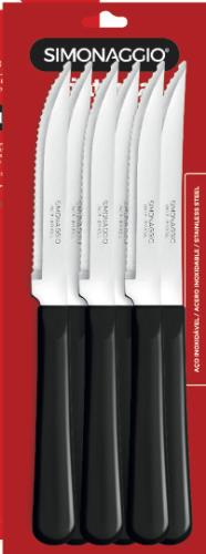 SINTONIA PRETO - FACA CARNE C/ 06 PC