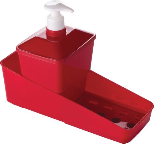 PORTA DETERGENTE COMPLETO VERMELHO 600 ML