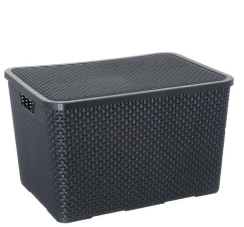 CAIXA RATTAN 15L PRETO