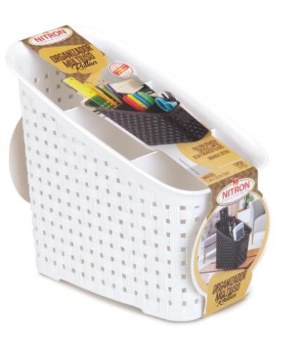 ORGANIZA MULTIUSO RATTAN BRANCO